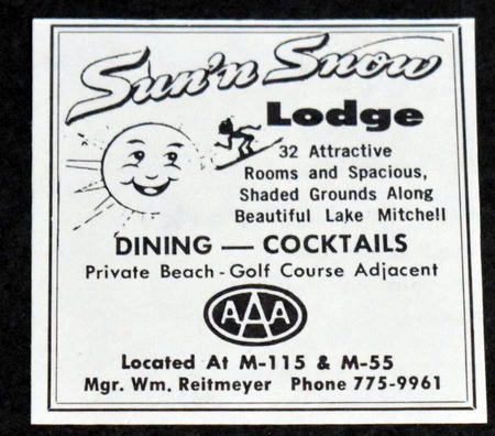 Sun n Snow Motel - Vintage Ad (newer photo)